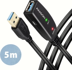 Axagon aktív USB hosszabbítókábel 5 m teljesítménnyel