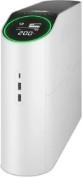 APC Back-UPS Pro 2200VA szünetmentes tápegység játékhoz, 230 V, tiszta szinusz, LCD, fehér, Schuko