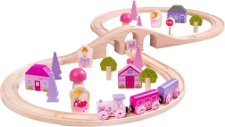 Bigjigs Rail Fa Vasúti Készlet Princess Nyolcas