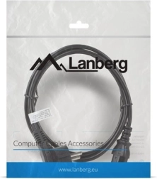 Tápkábel 1,8M fekete CEE 7/7 - IEC 320 C13 csatlakozókkal