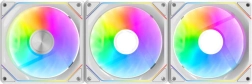 Számítógépes ventilátorok Darkflash Gauss ARGB fehér RGB készlet 3 darab