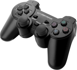 vezetékes gamepad PS3-hoz és PC-hez USB Trooper fekete