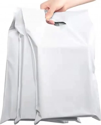 Fehér futár műanyag borítékok füllel 500 × 600 + 70 mm, 50 db