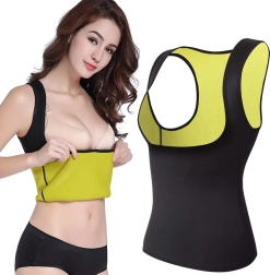 Női neoprén edző trikó fogyáshoz – fekete