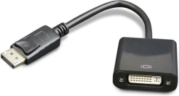 DisplayPort (M) na DVI (F) adapter fekete