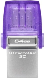 USB flash meghajtó Kingston DataTraveler microDuo 3C 64 GB USB‑A/USB‑C