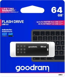 usb flash meghajtó goodram ume3 64 gb usb 3.0 fekete