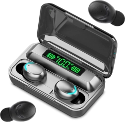 Vezeték nélküli Bluetooth fülhallgató powerbankkal