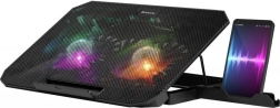 NS-510 laptop hűtőpad RGB világítással, 15,6″