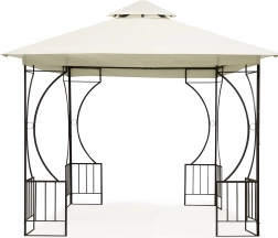 3×3 m-es kerti pavilon oldalfalakkal és szúnyoghálóval – MultiGarden