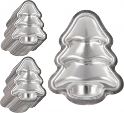Karácsonyfás süteményforma készlet, 20 db