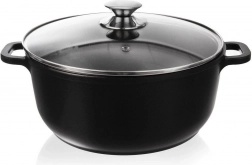 Gránit fazék üvegfedővel GRANDE 28 cm, 7 l