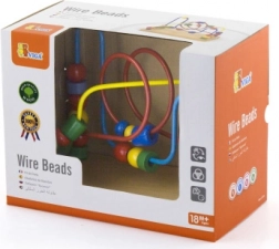 Fából készült gyöngy labirintus gyerekeknek