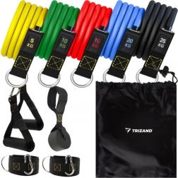 TRIZAND 11 darabos ellenállásgumis készlet tartozékokkal