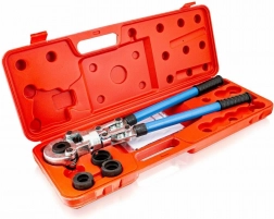 Kézi prés PEX csövekhez TH 16–32 mm, teleszkópos, 60 kN erő