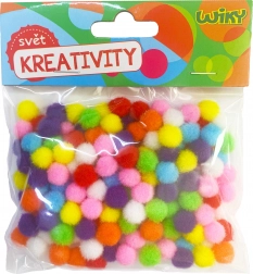 Színes pom pom golyók 10mm