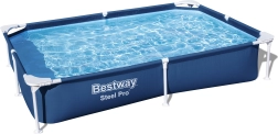 SplashJr Steel Pro 221x150x43 BESTWAY vázas medence + javítókészlet