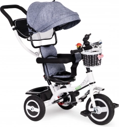 Gyermek tricikli forgatható tetővel és tartós kerekekkel ECOTOYS