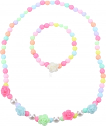 Divatos ékszerkészlet rózsákkal