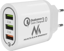 Töltő Qualcomm 3xUSB Maclean Energy