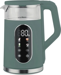 Hőmérséklet-szabályozós vízforraló 1,7 l 2200 W zöld