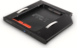 AXAGON 9,5 mm LED alumínium SSD/HDD keret notebookhoz