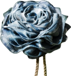 Rózsa alakú fürdőszivacs - sötétkék