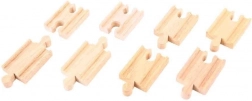 Fa sínösszekötők 7 cm (8 db) BIGJIGS RAIL