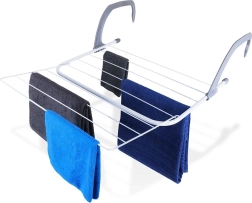 Fehér, kihajtható radiátorszárító 55 × 50,5 cm