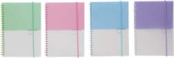 Vonalazott jegyzetfüzet 14,8 × 21 cm, kétszínű