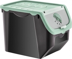 Zöldség- és gyümölcstároló doboz fedéllel, 12 l, menta