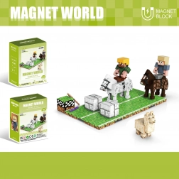 Építőkészlet Magnet World Lovaglás