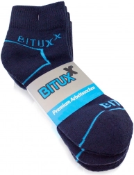 Munkához és sporthoz való 3/4-es zokni, sötétkék, 12 pár csomag (méret 39–50)