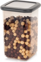 Konyhai tároló szóródó élelmiszerekhez fedéllel, 1,2 l