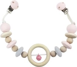 Hess függeszthető játéka babakocsira rózsaszín csengővel