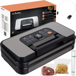 RUHHY 125 W fóliahegesztő vákuumozó dupla pumpával és vágókéssel