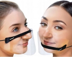 Mini sisak orra és szájra – fekete