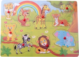 Vadállatok puzzle gyerekeknek