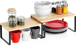 2 db-os bambusz konyhai polckészlet