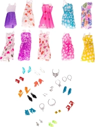 Babák öltözék- és kiegészítőszett - 43 darab