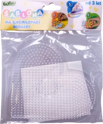 Vasalható gyöngyhöz sablon – szív