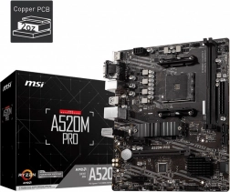 MSI A520M PRO mATX alaplap AMD-hez