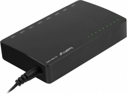 Lanberg gigabites switch, 8 portos DSP2, 12 V tápellátással