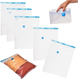 Vákuumos tárolózsák ruhákhoz, 5 darab, 60x80 cm