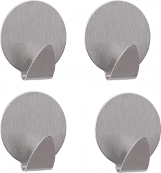 Öntapadós acél falihorog 4 db