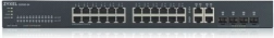 Zyxel GS1920-24 v2 intelligens felügyelt switch 24×Gb + 4×Gb, önálló vagy NebulaFlex Cloud