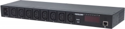 Menedzselhető rack PDU 19" 1U, 8× C13, 110–250 V / 16 A, IP felügyelet