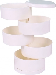 Négyemeletes ékszerdoboz – fehér