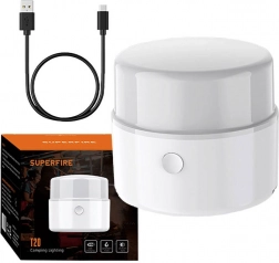 SUPERFIRE T20 kempinglámpa, 180 lm, USB töltés