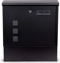 ModernHome acél postaláda újságtartóval és zárral